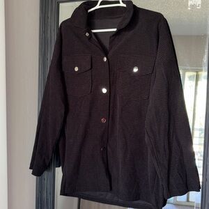 Black Button-Up Shirt / Jacket